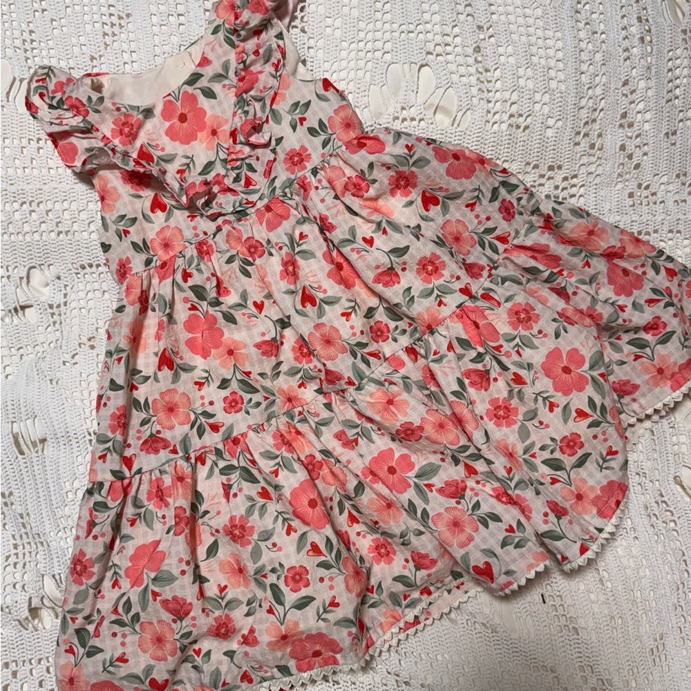 🌸 Isaac Mizrahi Floral Ruffle Dress, 5T